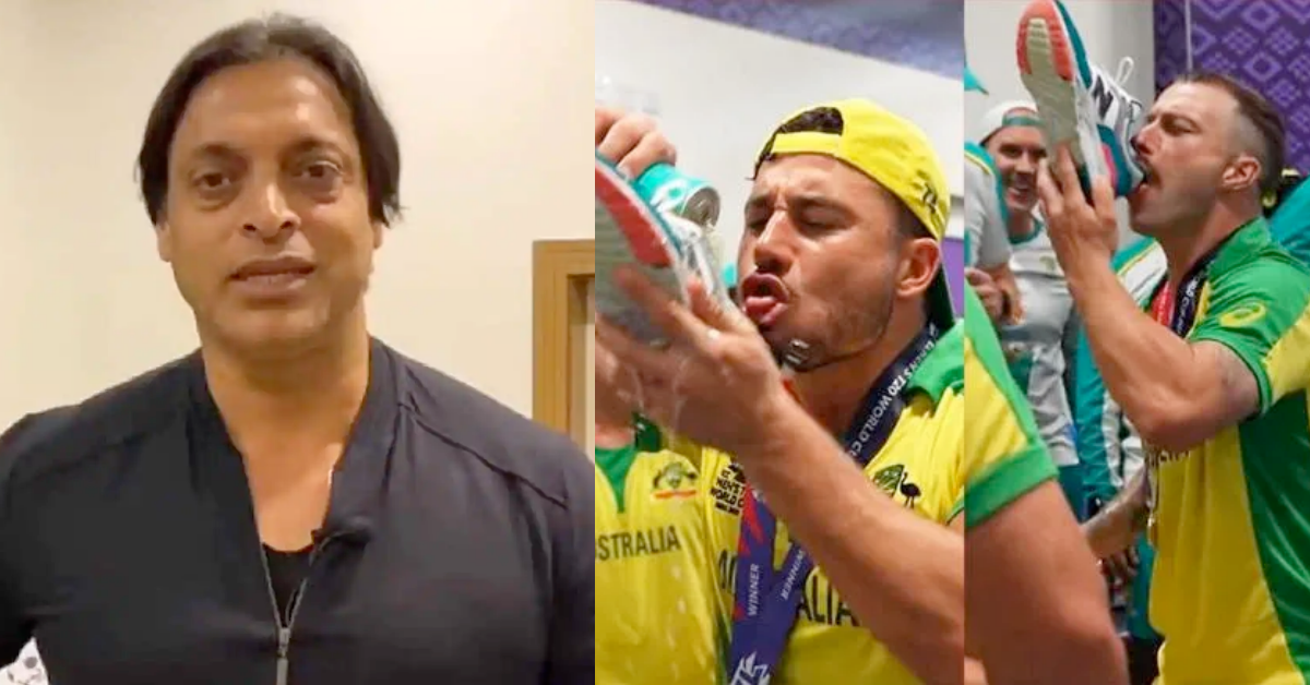 A Little Disgusting Way Of Celebrating – Shoaib Akhtar On Australian Players Drinking Beer From Shoes After T20 World Cup 2021 Victory