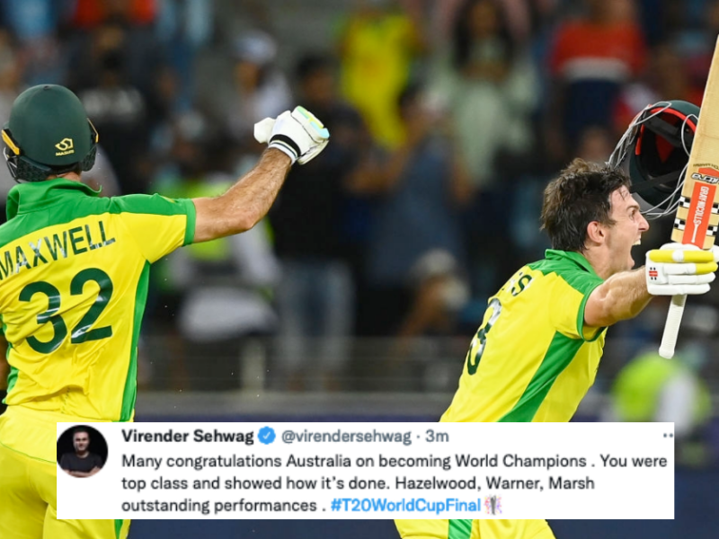 T20 World Cup 2021: Twitter Erupts As Australia Clinch Their Maiden T20 World Title With An 8-Wicket Win Over New Zealand In The Final