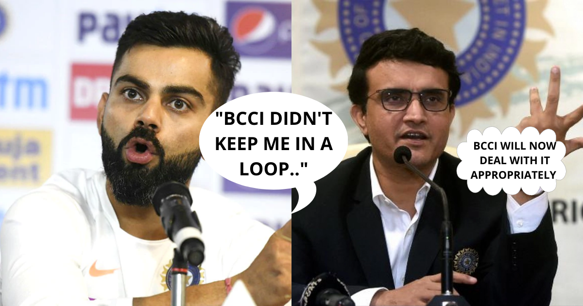 Sourav Ganguly Breaks Silence On The Situation With Virat Kohli