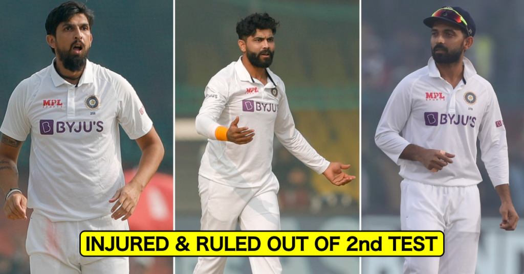 Just IN: Ajinkya Rahane, Ishant Sharma & Ravindra Jadeja Injured And Ruled Out Of Mumbai Test vs New Zealand
