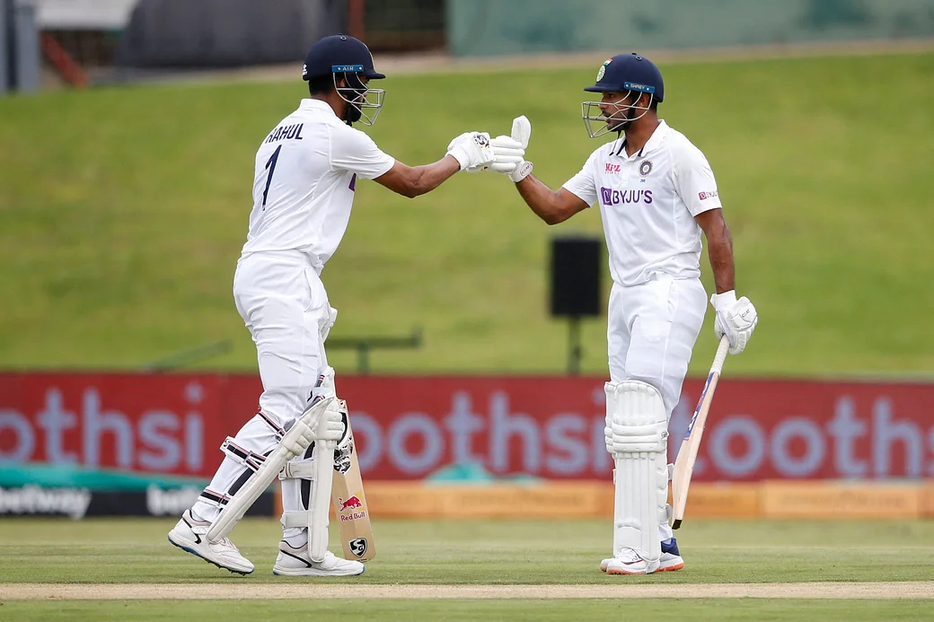 Mayank Agarwal and KL Rahul. Photo- Twitter