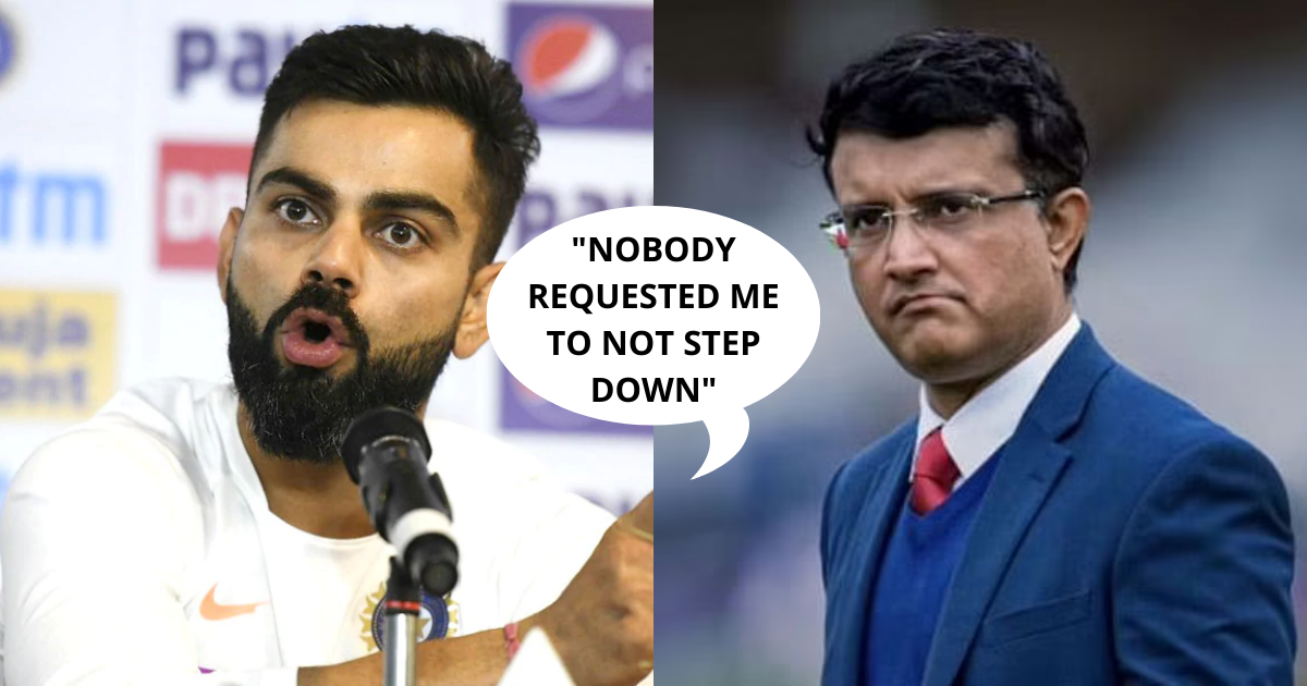 Virat Kohli Dismisses Sourav Ganguly's Statement That He Had Requested Virat To Not Step Down As The T20 Captain