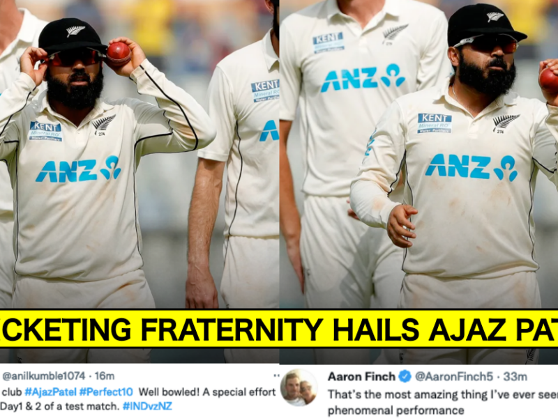 IND vs NZ 2021: Twitter Erupts As Ajaz Patel Takes All 10 Wickets Against India In First Innings Of Mumbai Test
