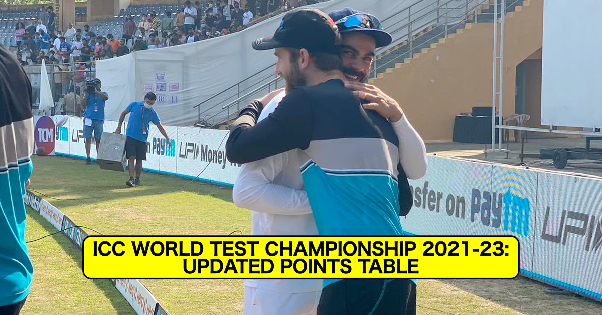 ICC World Test Championship 2021-23: Updated Points Table After 2nd Test Between India And New Zealand