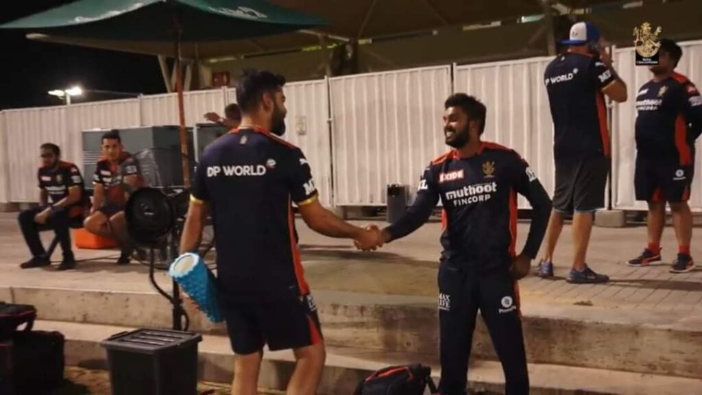 Wanindu Hasaranga and Virat Kohli. Photo- Twitter