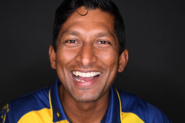 Kamindu Mendis of Sri Lanka poses for a headshot prior to the ICC News  Photo - Getty Images