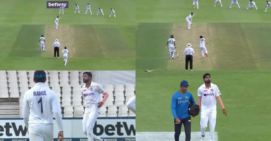 IND v SA: Watch - Mohammed Siraj Pulls Up During Bowling Stride, Injures His Right Hamstring