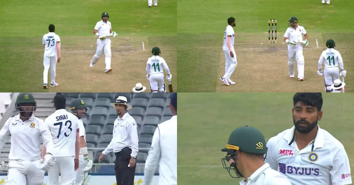 IND v SA: Watch - Mohammed Siraj And Dean Elgar Engage In A Heated Argument As South Africa Inched Closer To Win