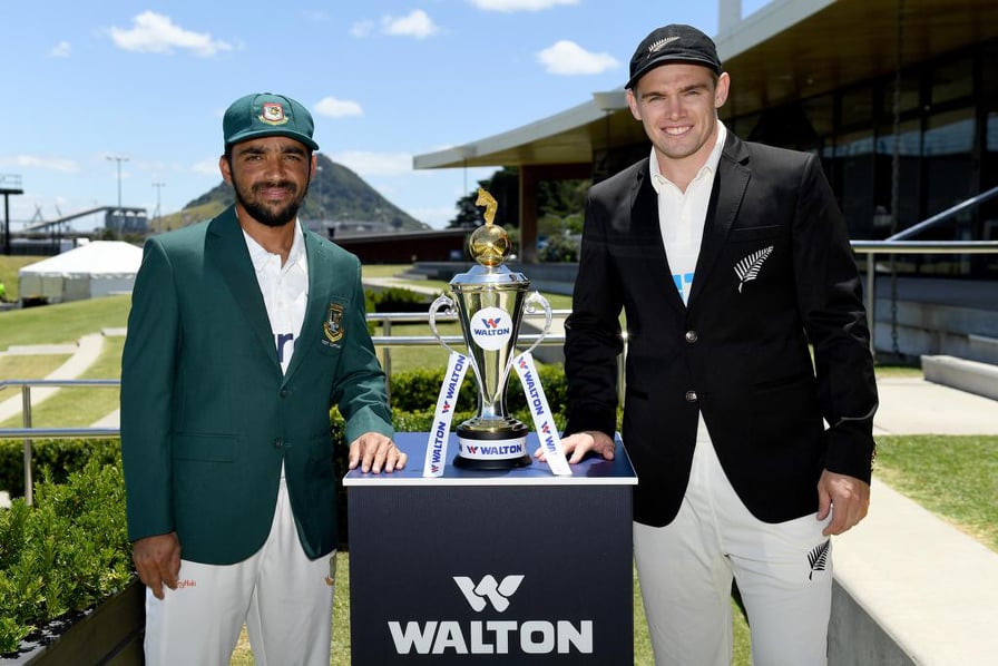 Mominul Haque and Tom Latham, IND vs NZ Test Series