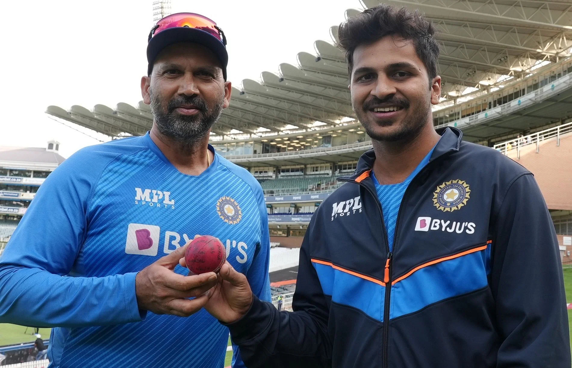 Shardul Thakur and Paras Mhambrey. Photo- BCCI