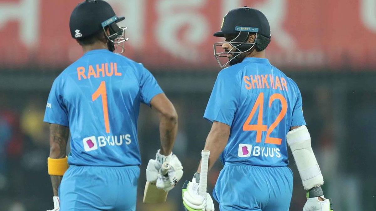 Shikhar Dhawan and KL Rahul