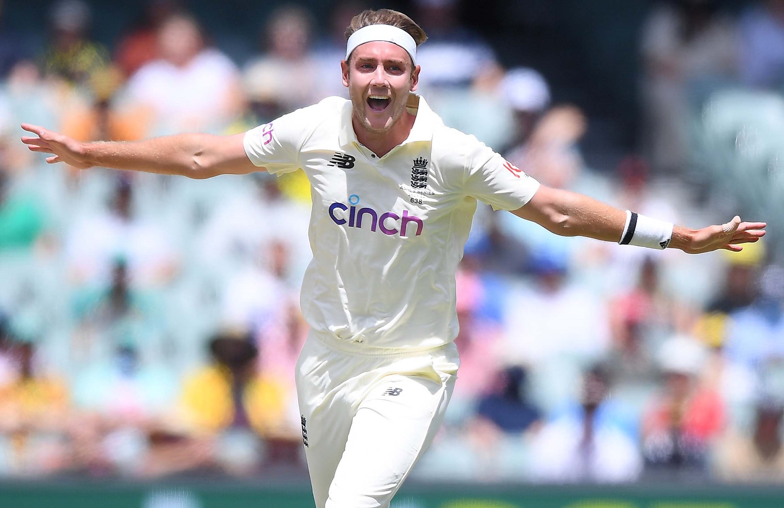 Stuart Broad of England. Photo- AP