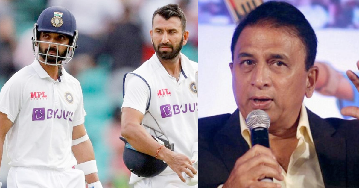 Sunil Gavaskar, Ajinkya Rahane, Cheteshwar Pujara