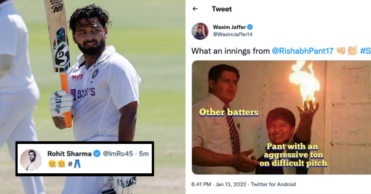 IND vs SA: Twitter Goes Crazy As Rishabh Pant Smashes A Fantabulous Century At Cape Town As Other Indian Batsmen Struggle