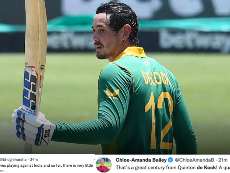 Twitter Reacts As Quinton de Kock Scores A Century In The Cape Town ODI vs India