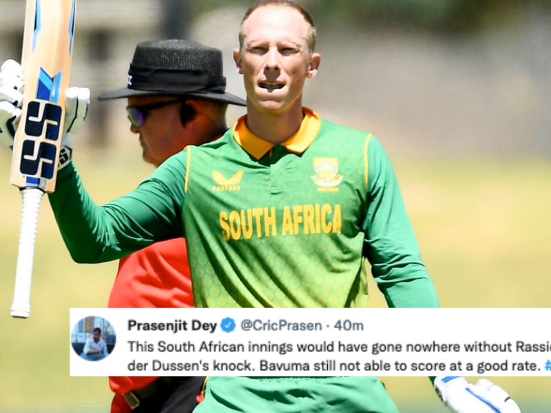 IND vs SA: Twitter Reacts To Rassie Van der Dussen's Century In First ODI vs India