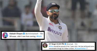 Twitter Reacts As Virat Kohli Steps Down As Team India's Test Captain