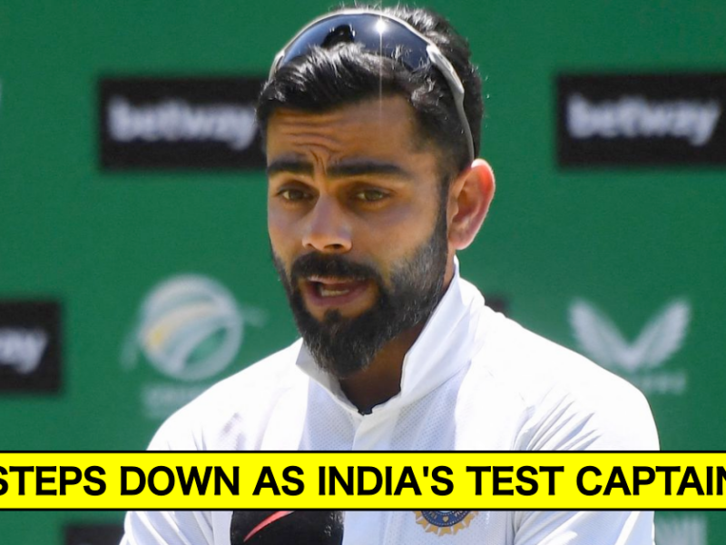 Breaking News: Virat Kohli Steps Down As India's Test Captain