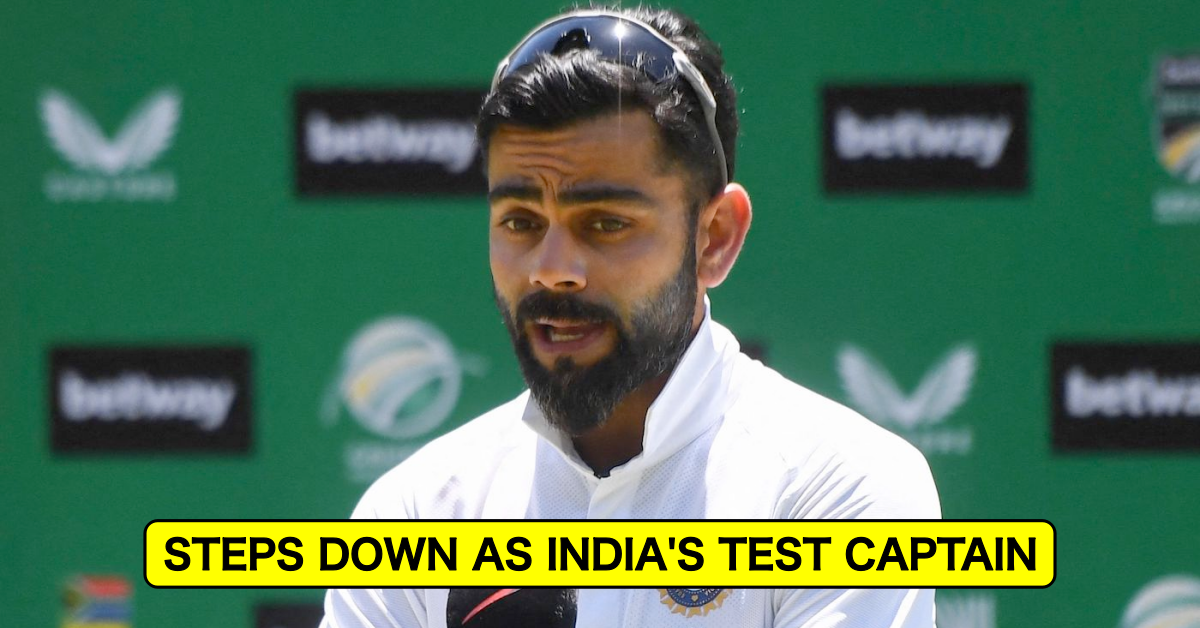 Breaking News: Virat Kohli Steps Down As India's Test Captain
