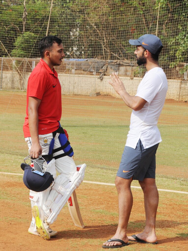 Ajinkya Rahane and Prithvi Shaw. Photo by Prakash Parsekar