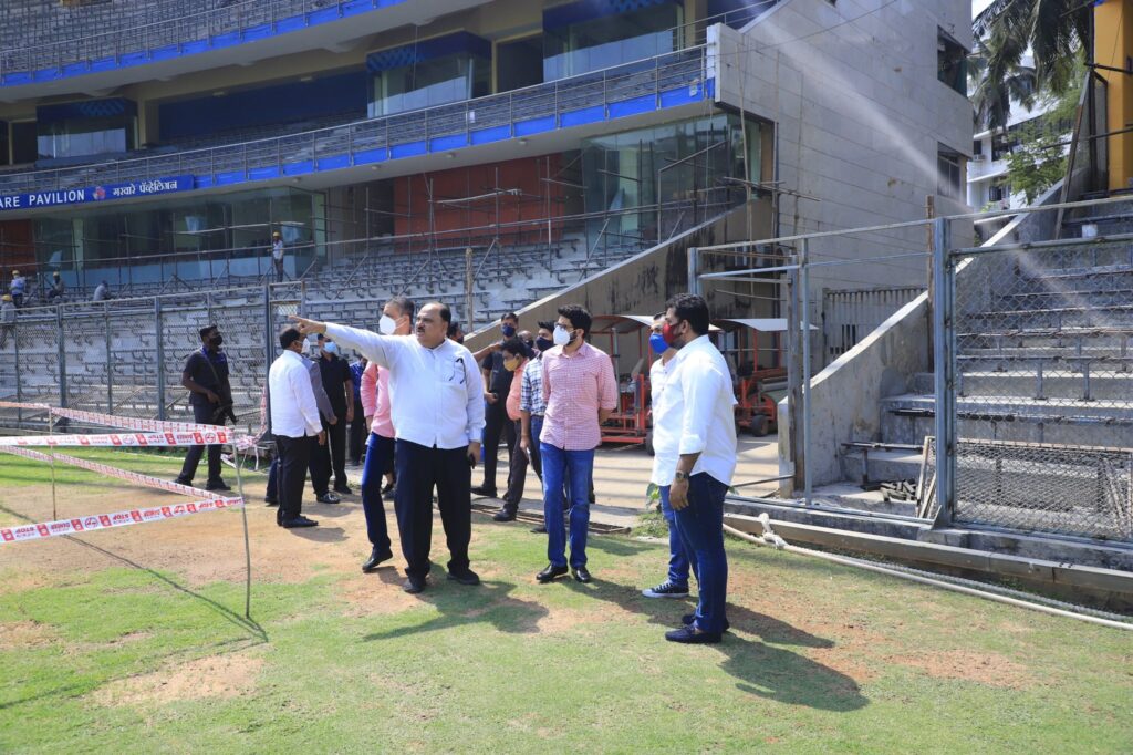 Aaditya Thackeray Visits The Wankhede Stadium. Photo- Twitter