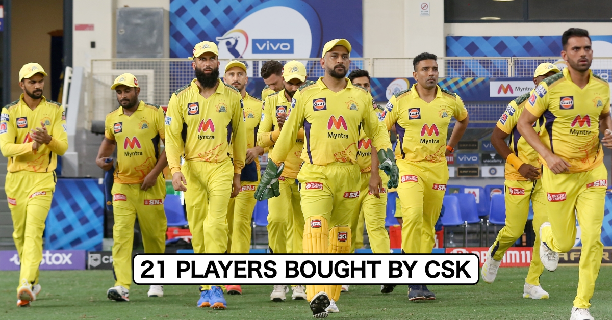 Complete List Of Players Bought By Chennai Super Kings (CSK) In IPL Auction 2022