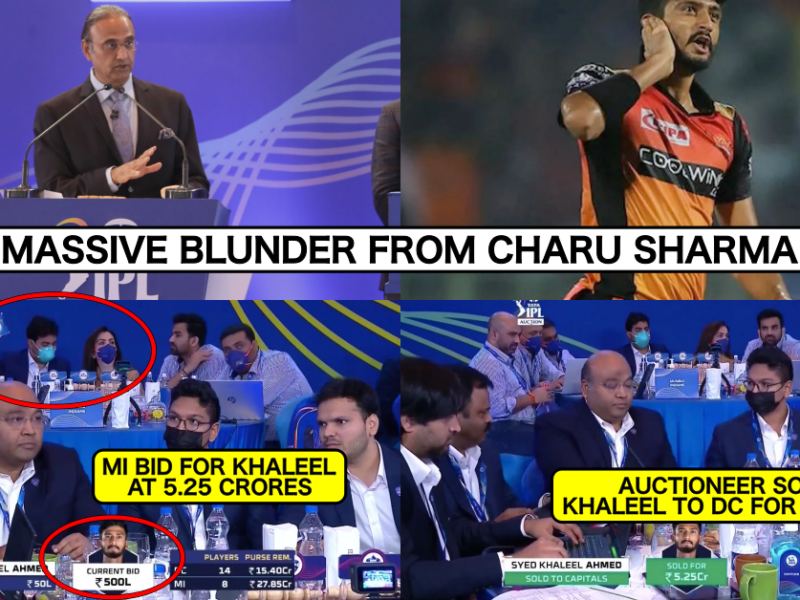 Watch: Charu Sharma Produces The Blunder Of The Decade In IPL Auction 2022 As He Robs Off Mumbai Indians' Bid For Khaleel Ahmed And Gifts The Player To Delhi Capitals