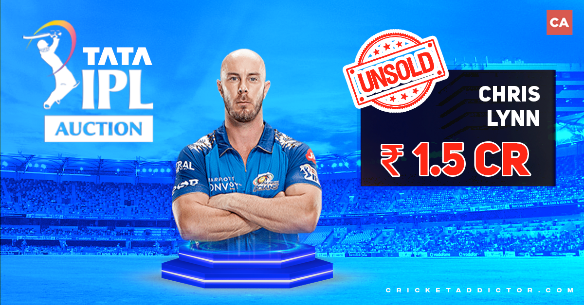 Chris Lynn Goes Unsold in IPL Auction 2023