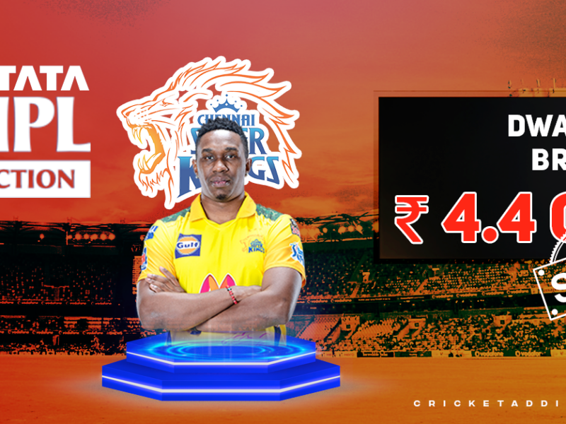 Dwayne Bravo Bought By Chennai Super Kings For INR 4.40 Crores In IPL 2022 Mega Auction
