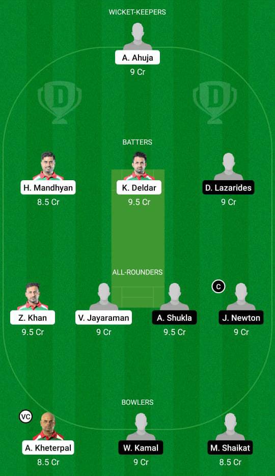 ROT vs ZAS Dream11 Prediction Fantasy Cricket Tips Dream11 Team European Cricket League T10 