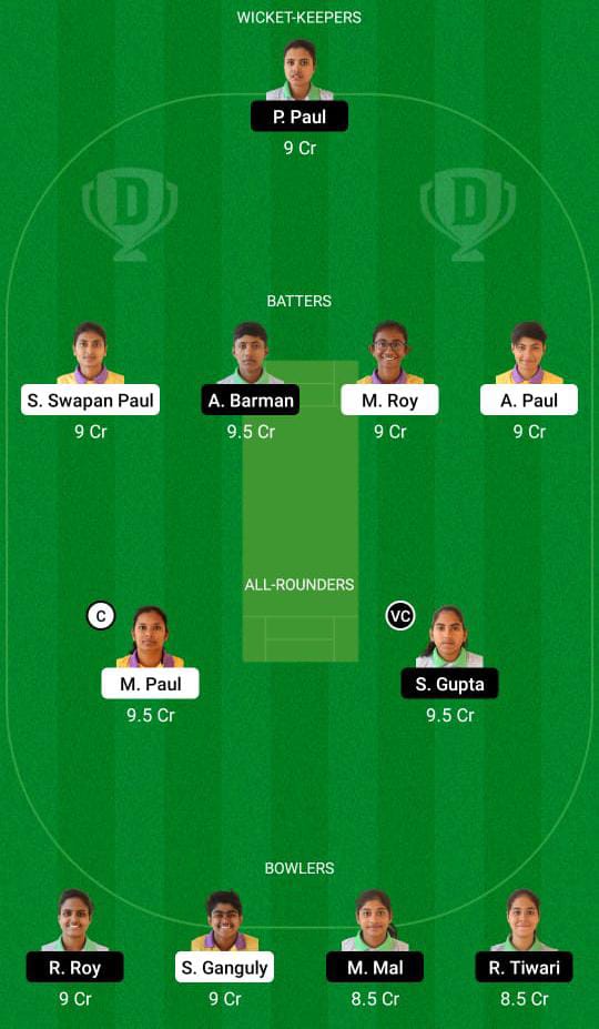 MSC-W vs TOC-W Dream11 Prediction Fantasy Cricket Tips Dream11 Team BYJU's Bengal Women’s T20 