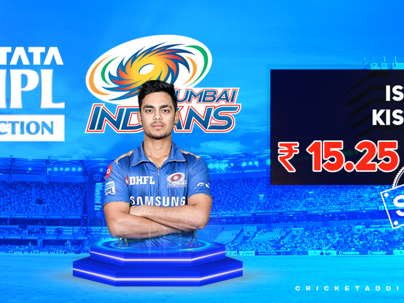 Ishan Kishan Bought By Mumbai Indians For INR 15.25 Crores In IPL 2022 Mega Auction