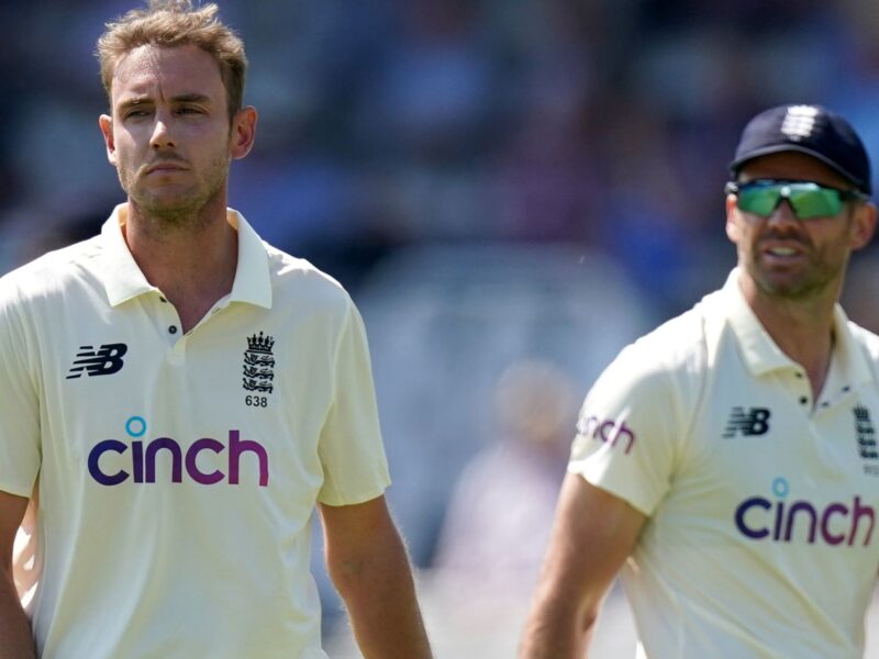 James Anderson and Stuart Broad of England. Photo- Skysports