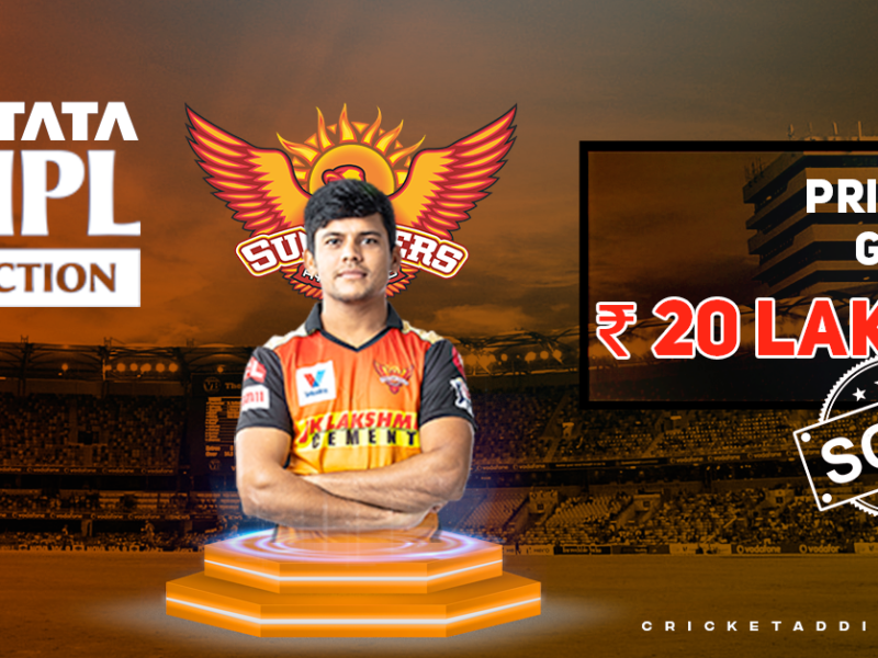 Priyam Garg Bought By Sunrisers Hyderabad (SRH) For INR 20 Lakh In IPL 2022 Mega Auction