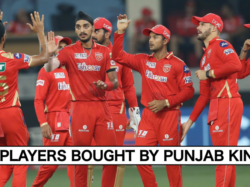 Complete List Of Players Bought By Punjab Kings (PBKS) In IPL Auction 2022