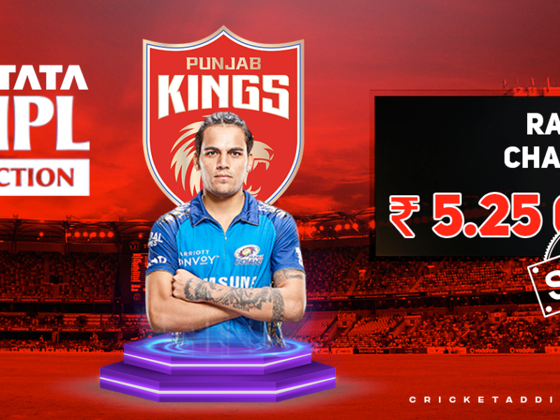 Rahul Chahar Bought By Punjab Kings (PBKS) For INR 5.25 Crores In IPL 2022 Mega Auction