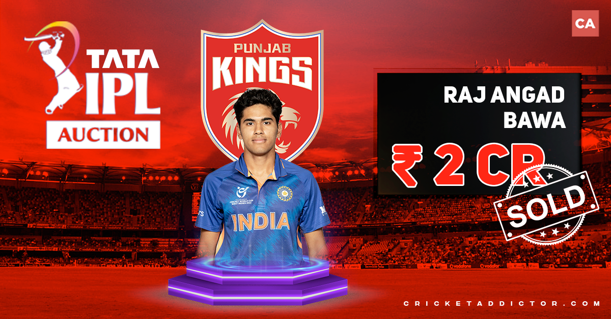 Raj Angad Bawa Bought By Punjab Kings For INR 2 Crores In The IPL 2022 Mega Auction