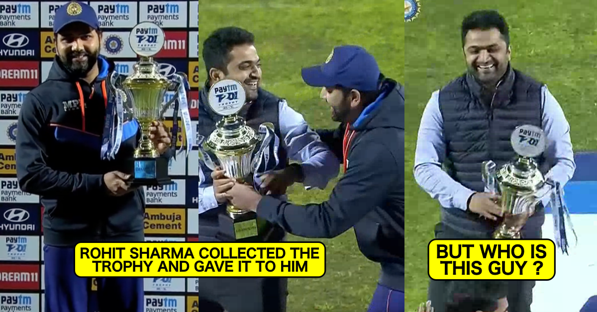 Revealed: Whom Captain Rohit Sharma Handed The Trophy After T20I Series Win vs Sri Lanka