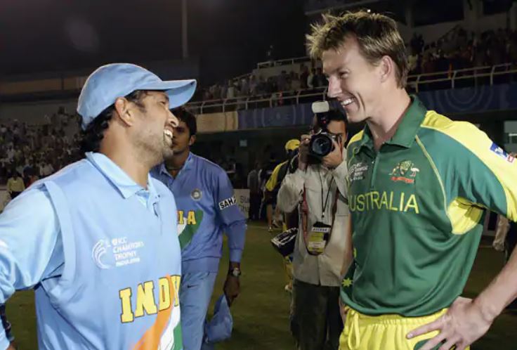 Sachin Tendulkar and Brett Lee. Photo- Twitter