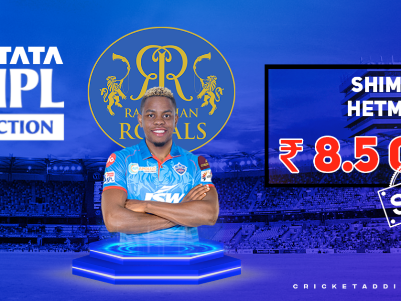 Shimron Hetmyer Bought By Rajasthan Royals For INR 8.5 Crores In IPL 2022 Mega Auction