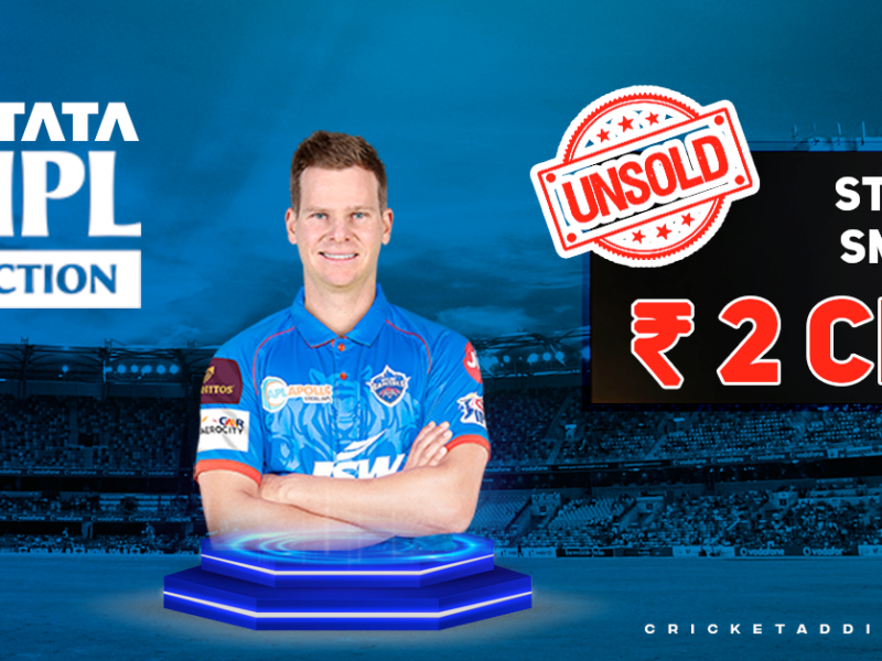 Steve Smith Goes Unsold In IPL 2022 Mega Auction