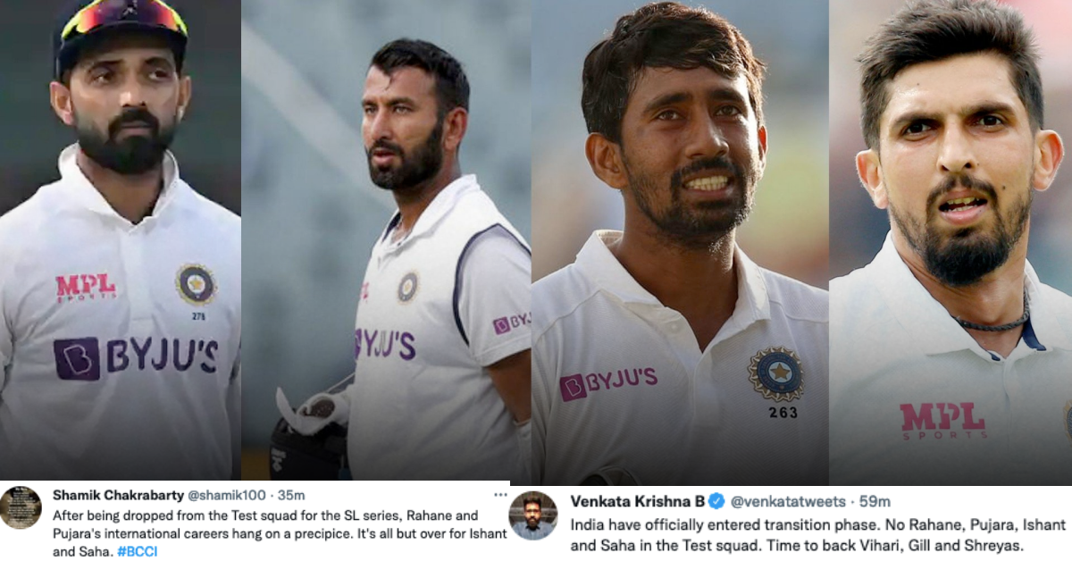 Twitter Reacts As Ajinkya Rahane, Cheteshwar Pujara, Wriddhiman Saha And Ishant Sharma Get Dropped From Test Team
