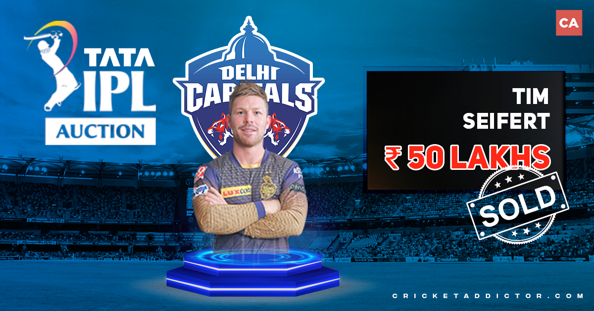 Tim Seifert Bought By Delhi Capitals (DC) For INR 50 Lakh In IPL 2022 Mega Auction