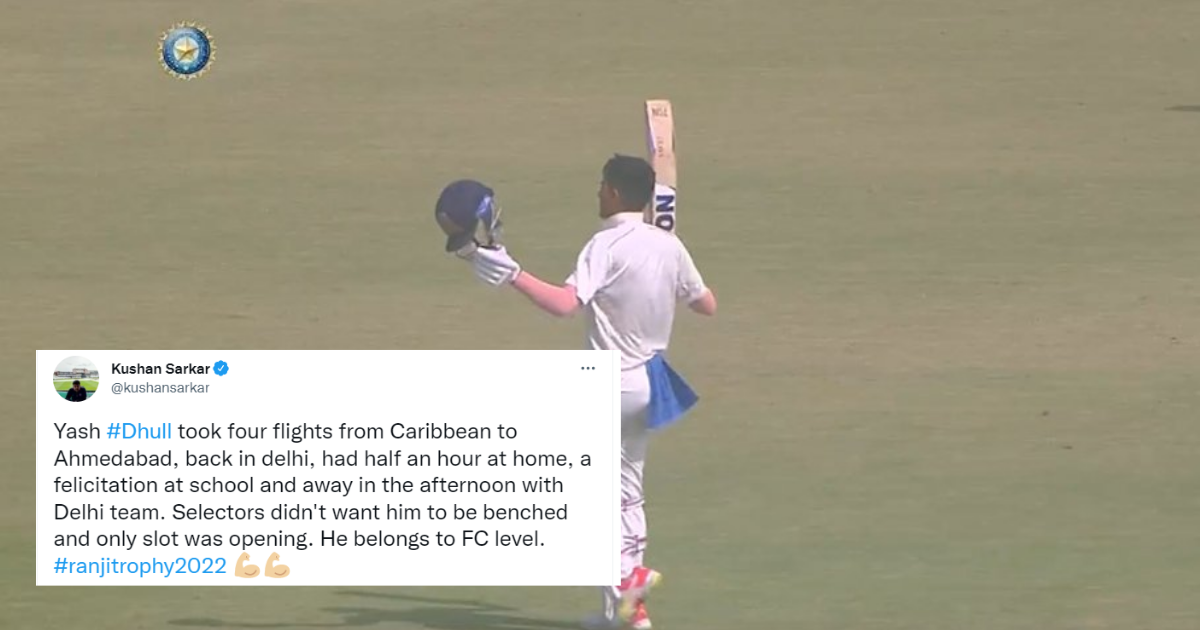 Twitter Reacts As Yash Dhull Slams A Century On His Ranji Trophy Debut
