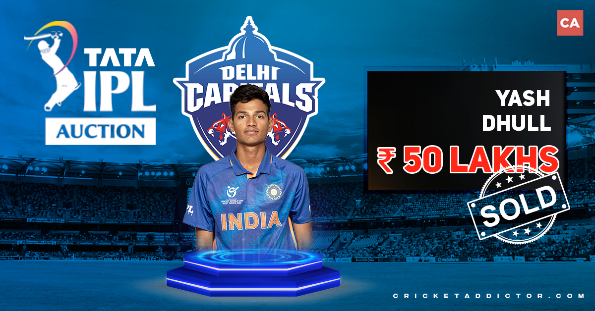 Yash Dhull Bought By Delhi Capitals For INR 50 Lakhs In The IPL 2022 Mega Auction
