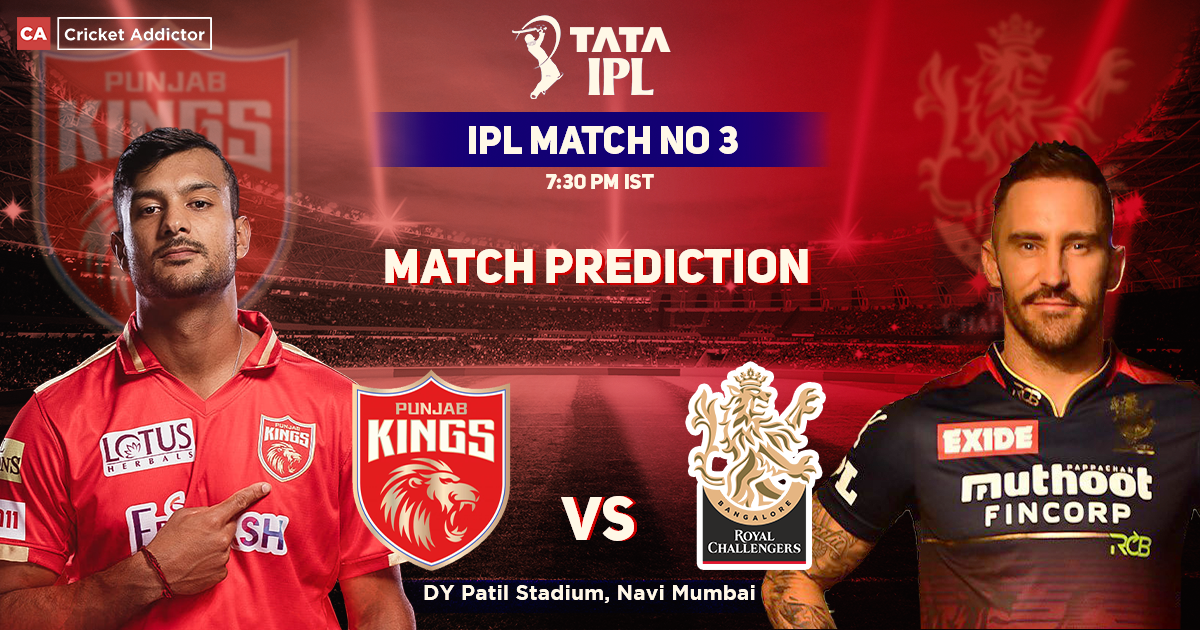Punjab Kings vs Royal Challengers Bangalore Prediction, Who Will Win the Match Between PBKS vs RCB? IPL 2022, Match 03, PBKS vs RCB