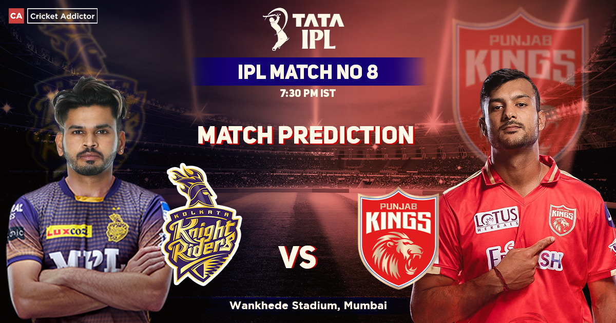 Kolkata Knight Riders vs Punjab Kings Match Prediction: Who Will Win The Match Between KKR & PBKS? IPL 2022, Match 08, KKR vs PBKS