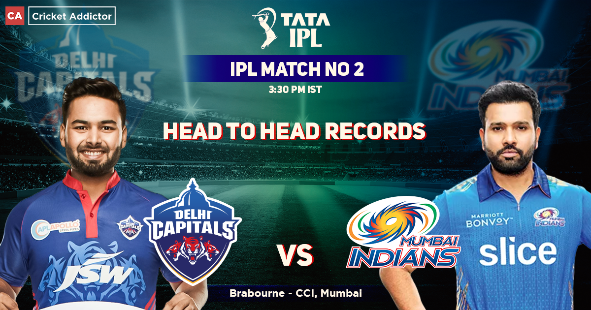 Delhi Capitals vs Mumbai Indians Head to Head: DC Head to Head Record Against MI- IPL 2022, Match 02, DC vs MI