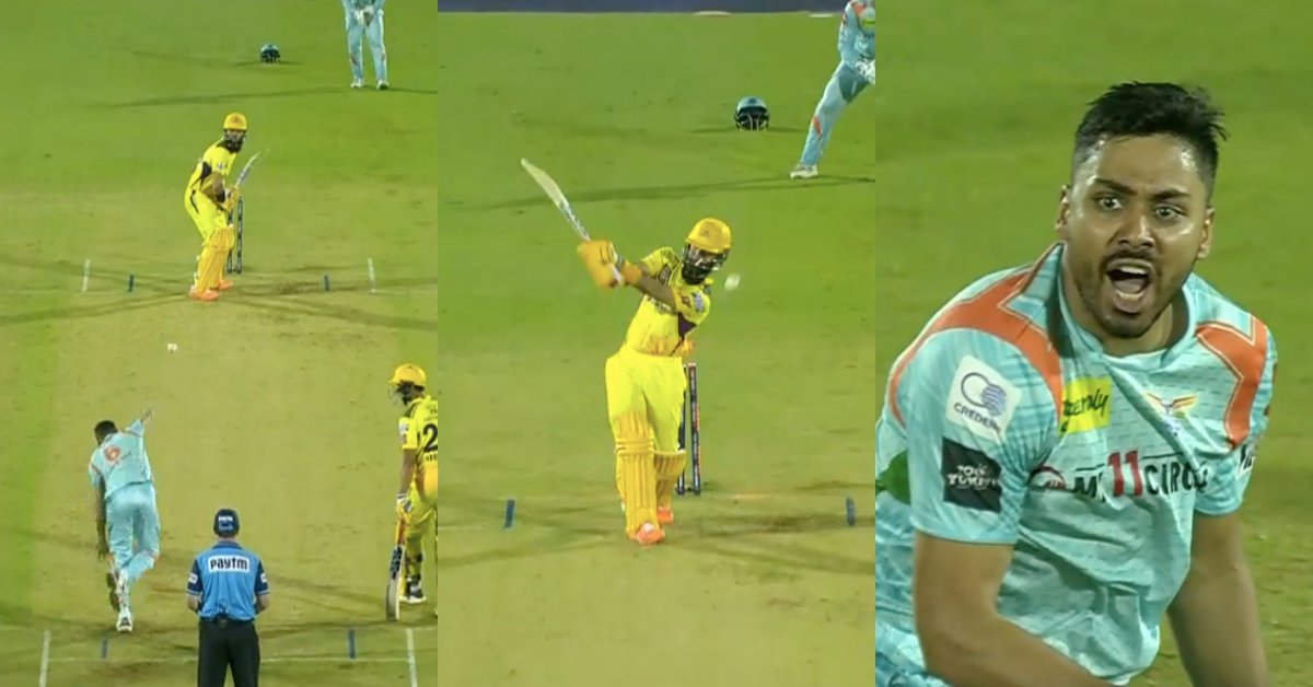 LSG vs CSK: Watch - Moeen Ali Gets His Stumps Rattled By Avesh Khan Who Then Celebrates Aggressively