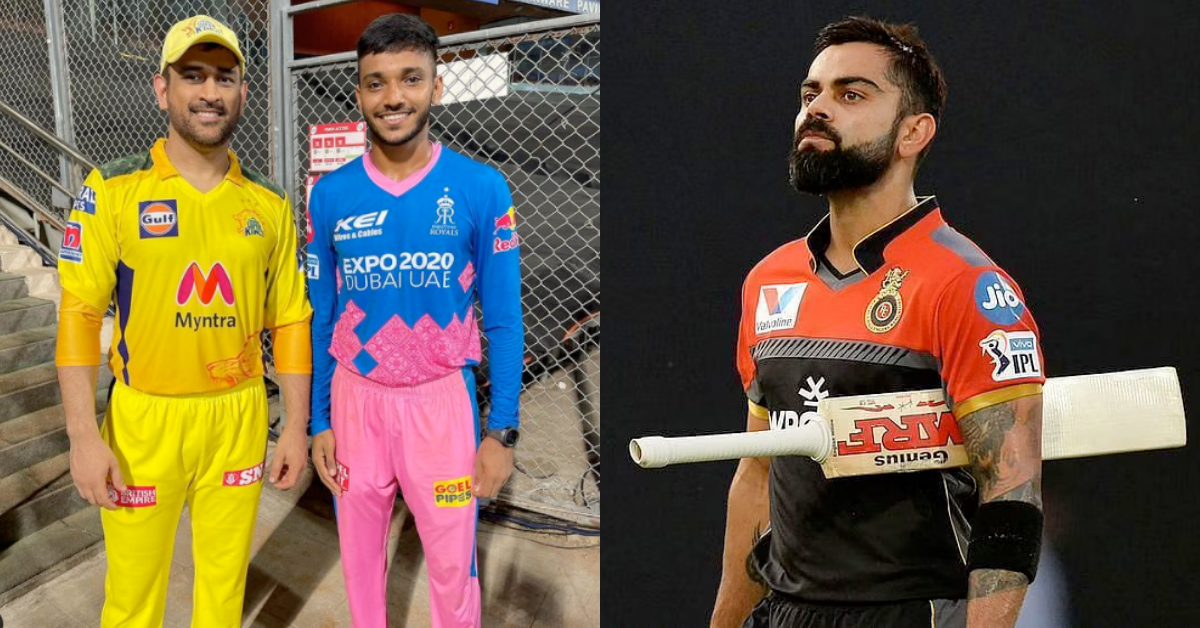 Chetan Sakariya, MS Dhoni, Virat Kohli